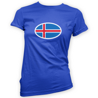 Iceland Flag Womans T-Shirt