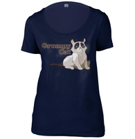 Grumpy Cat Womens Scoop Neck T-Shirt