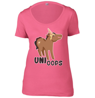 Uni Oops Womens Scoop Neck T-Shirt