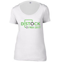 D Stock Womens Scoop Neck T-Shirt