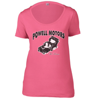 Powell Motors Womens Scoop Neck T-Shirt