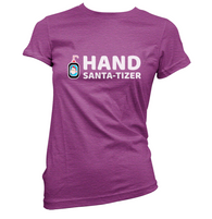 Hand Santa-Tizer Womens T-Shirt