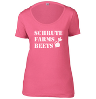 Schrute Farms Beets Womens Scoop Neck T-Shirt