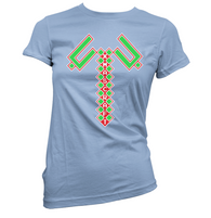 Xmas Craft Tie Womens T-Shirt