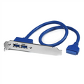2-Port USB 3.0 Slot Plate Adapter - StarTech USB3SPLATE