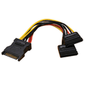 6" SATA 15-Pin Power Y Splitter Cable
