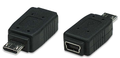 Hi-Speed USB 2.0 Mini-B 5-Pin Female to Micro-B Male Adapter, Manhattan 322492