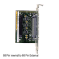 SCSI-3 68 Pin Female internal to SCSI-3 External Adapter with Bracket