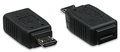 USB 2.0 Micro-B Male to Micro-AB Female Adapter, Black, Manhattan 308755