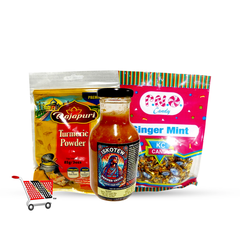 Meet the Ginger Zest & Zesty Spice bundle—your ticket to bold, unforgettable taste! Start with Rajapuri Tumeric Masala, a golden blend that brings warmth and earthy depth to every dish. Turn up the excitement with Iskotew Pepper Sauce, packing a fiery punch that transforms ordinary meals into spicy sensations. And for the perfect finish, refresh your palate with KC Ginger Mints—sweet, spicy, and oh-so-invigorating. Together, this trio delivers a whirlwind of flavor, heat, and zing, making every bite and every moment absolutely delicious. Spice up your kitchen and treat your taste buds to the ultimate flavor bundle!