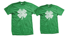 His and Hers Girlfriend and Boyfriend or husband and wife Green 4 leaf Clover Matching Shirt Set