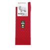 Humphrey Law Merino Quilted Sock Red 44C