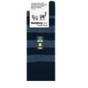 Humphrey Law Baby Alpaca Wool Blend Stripe Sock Navy 03C