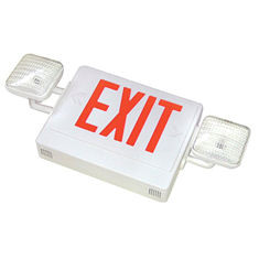 2PCS Red LED Emergency Exit Light Sign Combo Battery Backup Security Light X5W4 