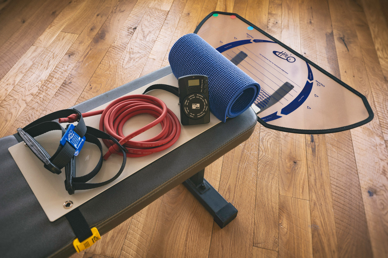 HALO™ Kit converts any bench into a HALO™ swim bench Lane Gainer Sports