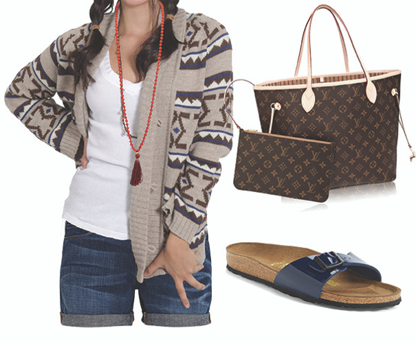How to Style An Aztec Print Cardigan