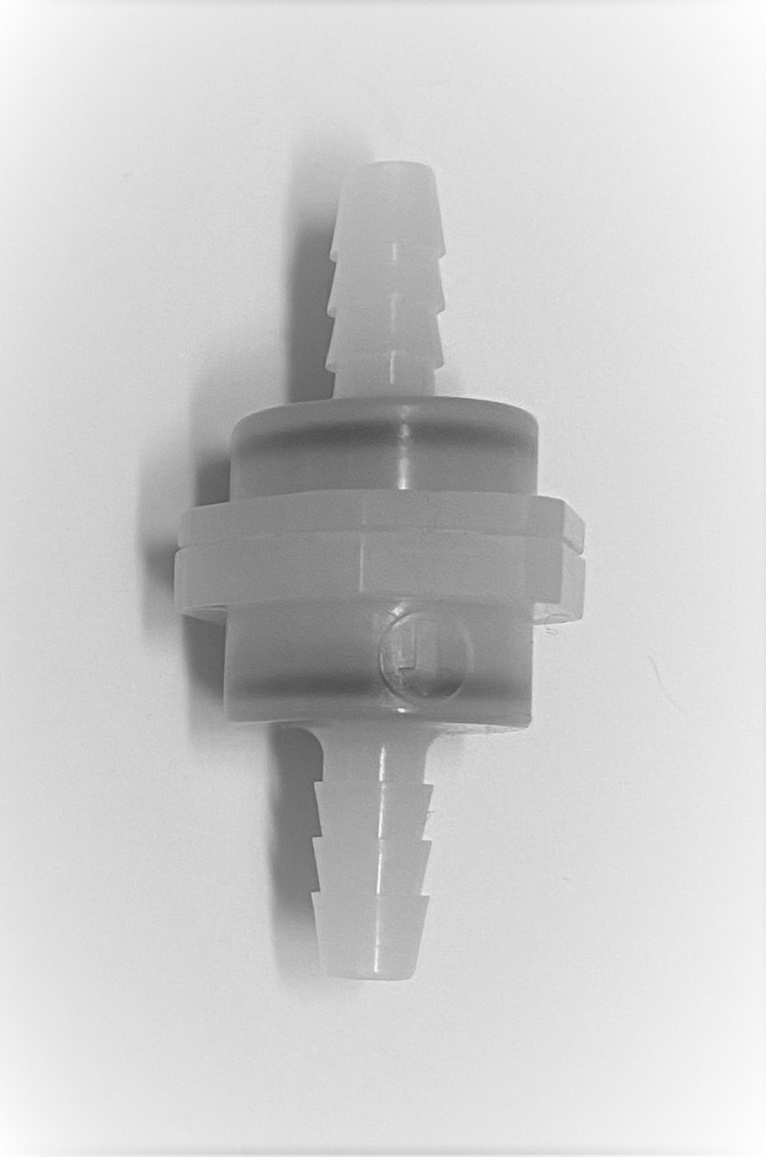 7-1140-01 Spa Ozone Check Valve, 1/2 PSI, Double Barbed, 1/4HB x 3/8HB