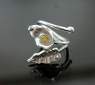 Nine50 Handmade Silver & Nacre Lily Ring