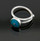 Nine50 Peruvian Silver Turquoise Ring