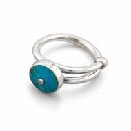 Nine50 Peruvian 950 Silver Turquoise Ring