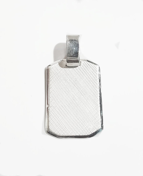 Nine50 Silver Dog Tag Pendant