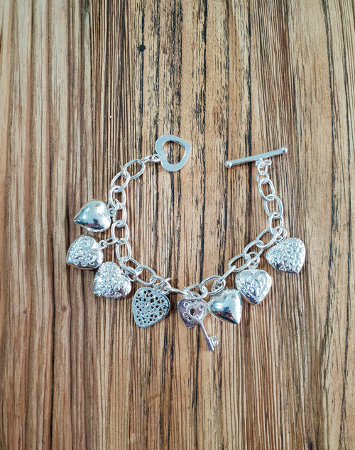 Nine50 Silver Heart Bracelet