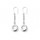 Handmade 950 Peruvian silver circle drop earrings by Nine50 Silver Australia