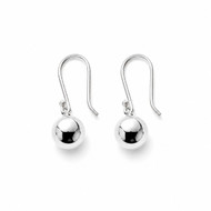 Handmade 950 Peruvian silver ball drop earrings by Nine50 Silver Australia
