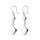 Handmade 950 Silver Geometric Drop Earrings 
