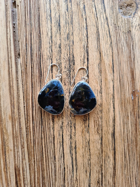 Large Pietersite Earrings