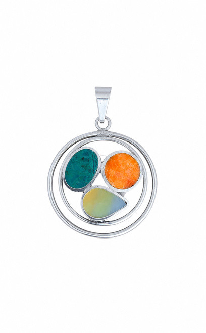 Nine50 950 Silver & Gemstone Peruvian Pendant