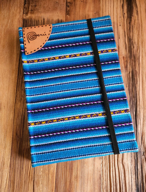 Leather and Manta Fabric Notebook