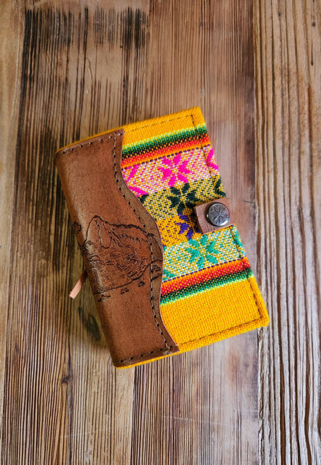 Nine50 Leather and Manta Fabric Notebook