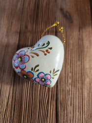 Nine50 Fair Trade Ceramic Heart Ornament Peru