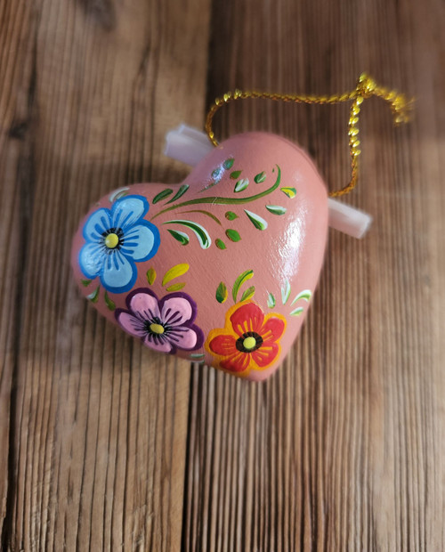 Nine50 Fair Trade Ceramic Heart Ornament Peru