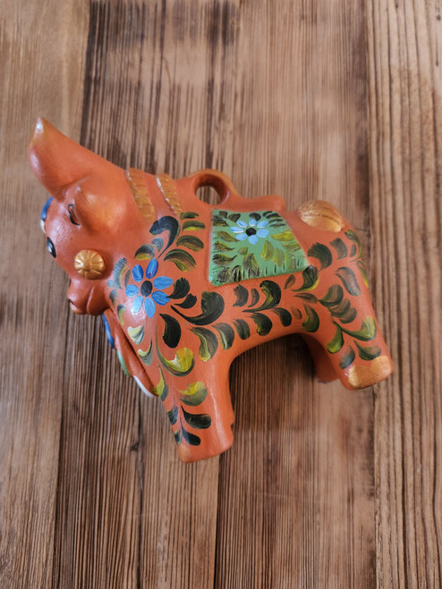 Nine50 Handpainted Fairtrade Torito Clay Ornament Peru