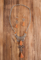 Nine50 Alpaca Silver Peruvian Necklace and Earring Set