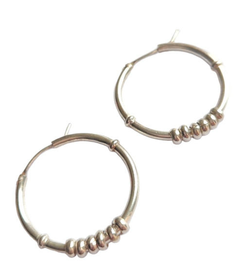 Nine50 Peruvian Silver Hoop Earrings