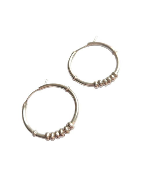 Nine50 Silver Hoop Earrings