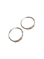 Nine50 Silver Hoop Earrings