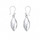 Nine50 950 Silver Polished Oval Drop Earrings Peru