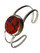 Nine50 Silver Cuff Huayruro Seeds