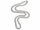 Quality silver curb chain necklace, 50cm long and 6mm wide, polished silver links on a white background.