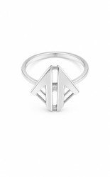  Silver Calatrava Ring Sz 8