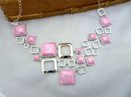 Silver & Rhodonite Necklace