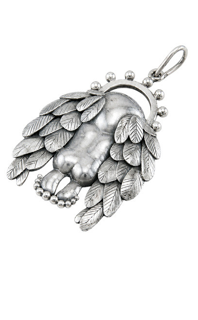 Nine50 Silver 950 Large Angel Pendant