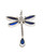Nine50 Peruvian Silver Jewellery Handmade Dragonfly Pendant