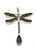 Nine50 Peruvian Silver Jewellery Handmade Dragonfly Pendant