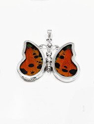 Large Tri Colour Butterfly Pendant