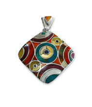 Shell and Stone "Geo" Pendant